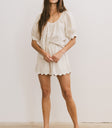 Scalloped Top in Oatmeal