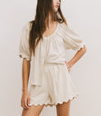 Scalloped Top in Oatmeal