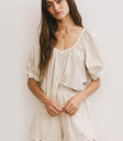 Scalloped Top in Oatmeal