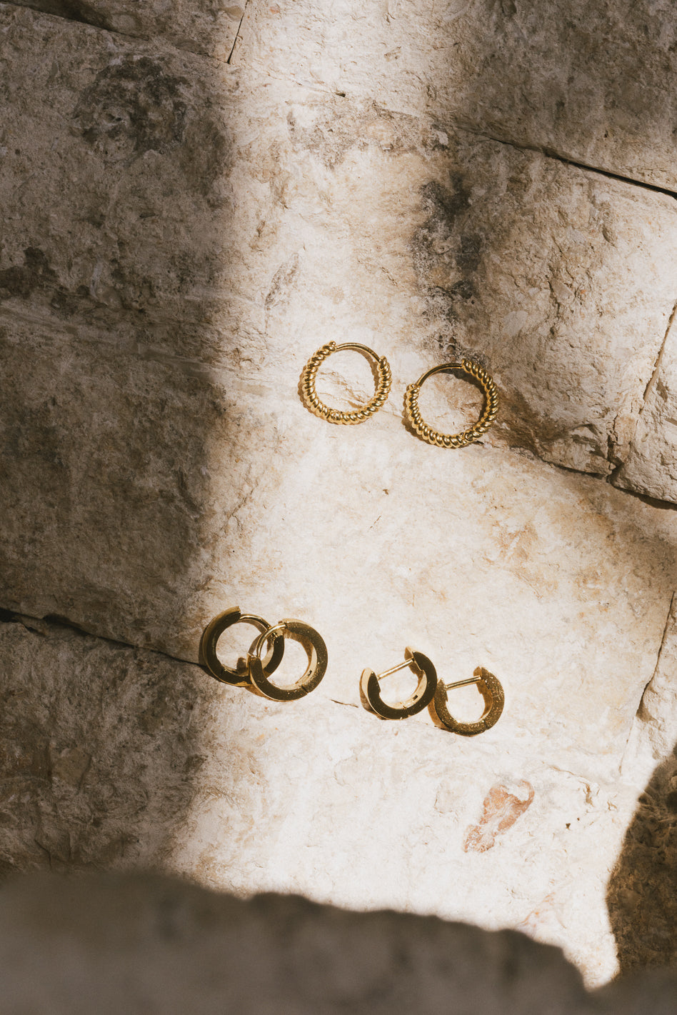 GOLD HUGGIE EARRINGS