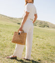 Ollie Embroidered Wide Leg Pants