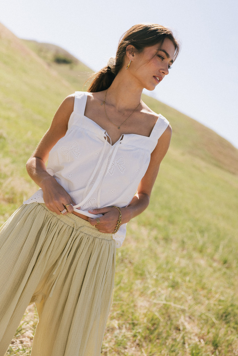 lined tank top