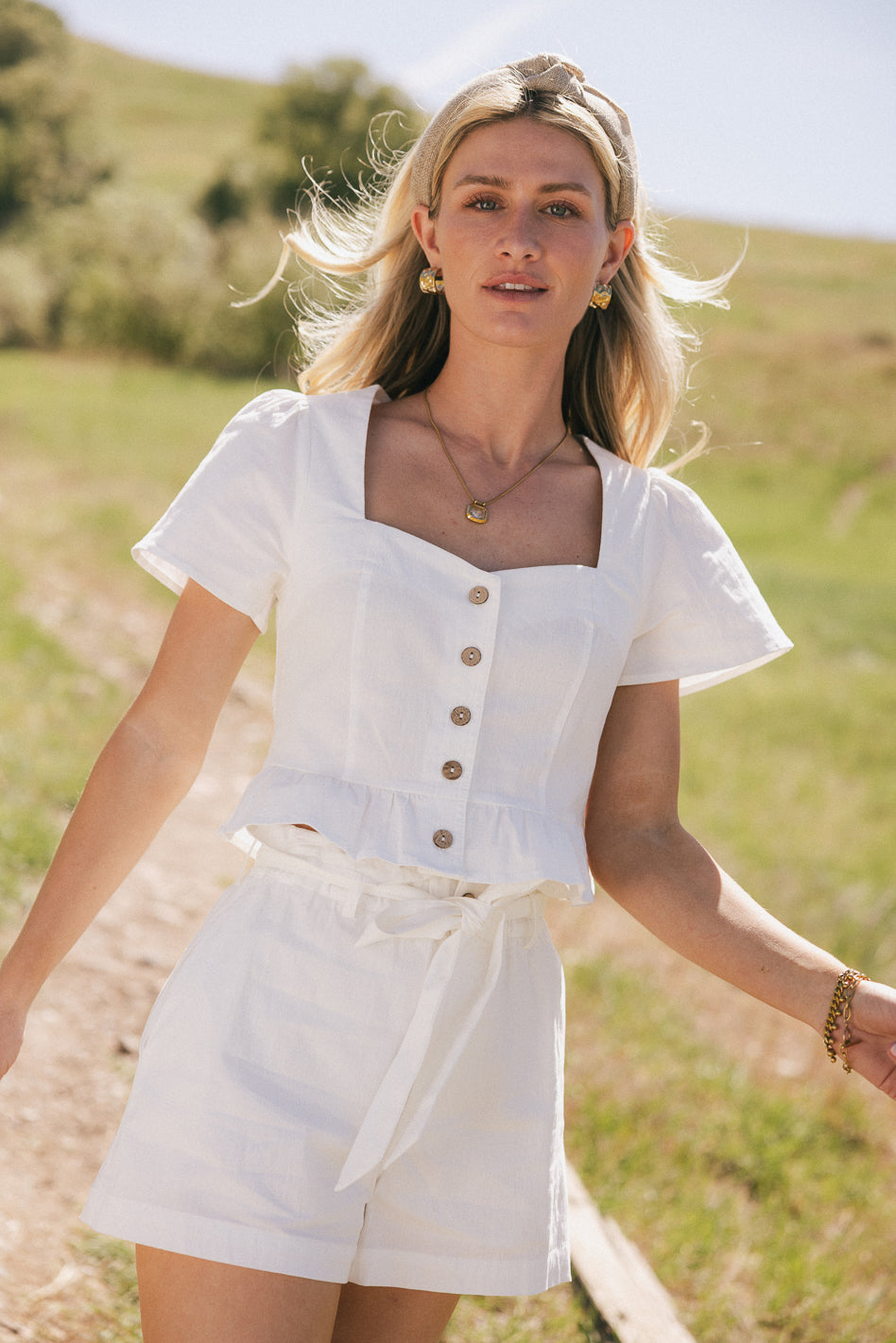 Kaia Button Front Blouse