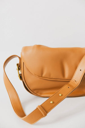 Rumble Vegan Leather Bag in Tan