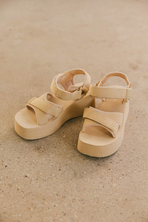 Seychelles Serenade Platform Sandals in Tan