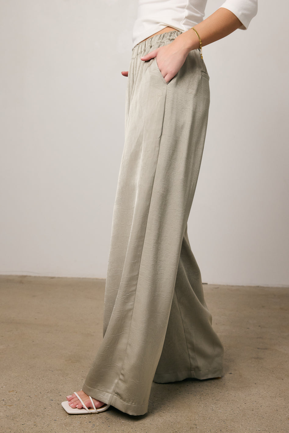 sage green pants with pockets