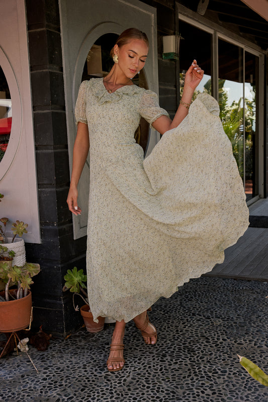 Saige Ruffled Maxi Dress