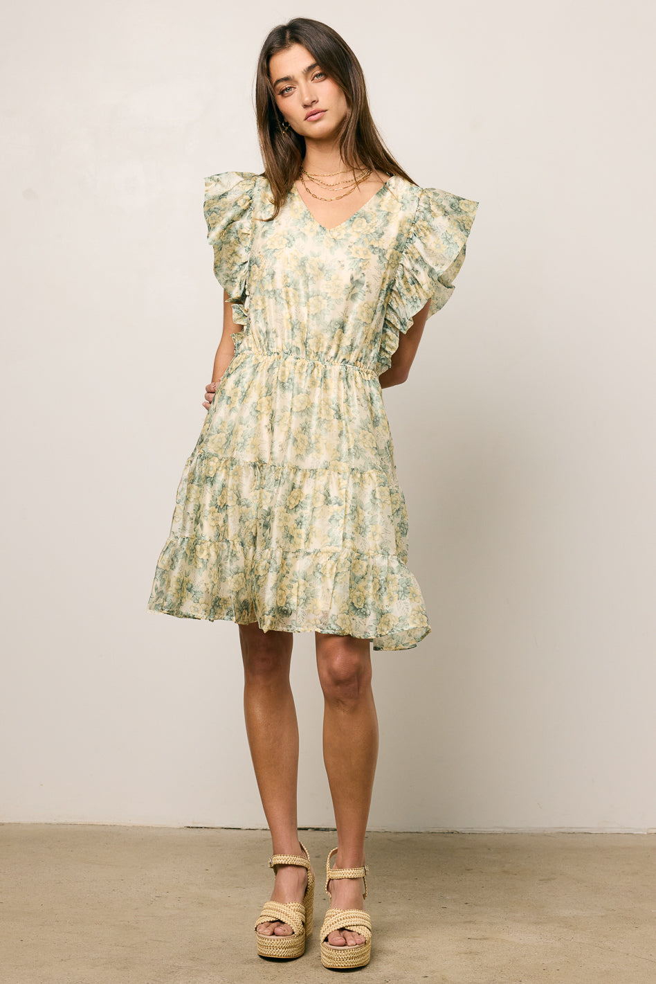 Katrina Ruffled Mini Dress