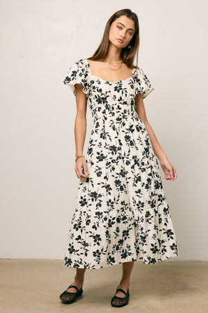 Calli Floral Midi Dress