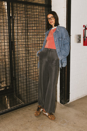 Reece Wide Leg Pants in Black
