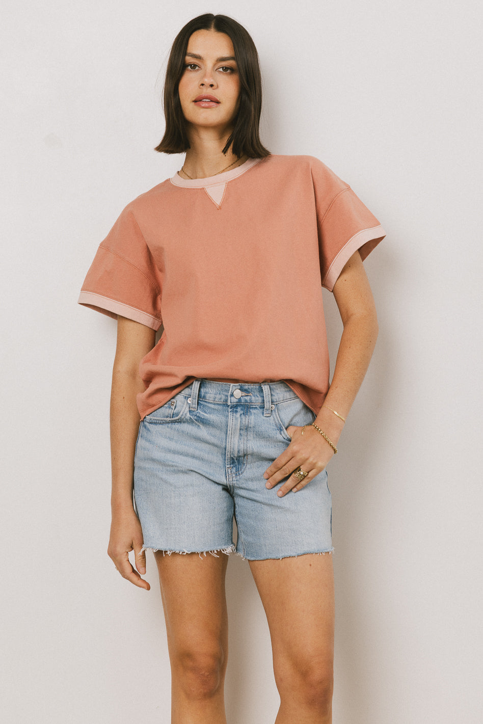 contrast tee
