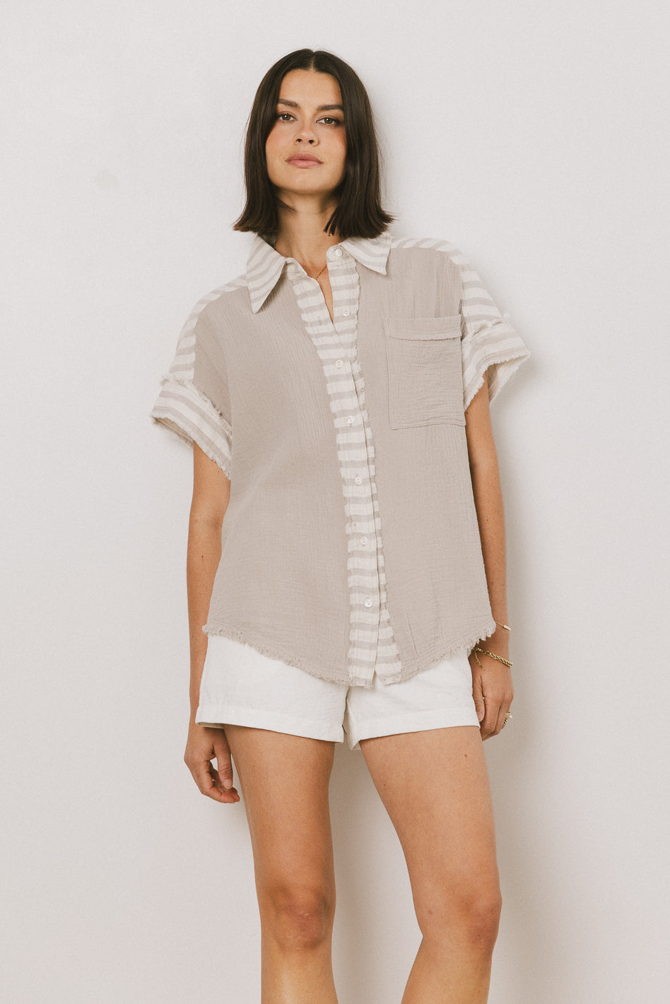 Mixed Media Blouse