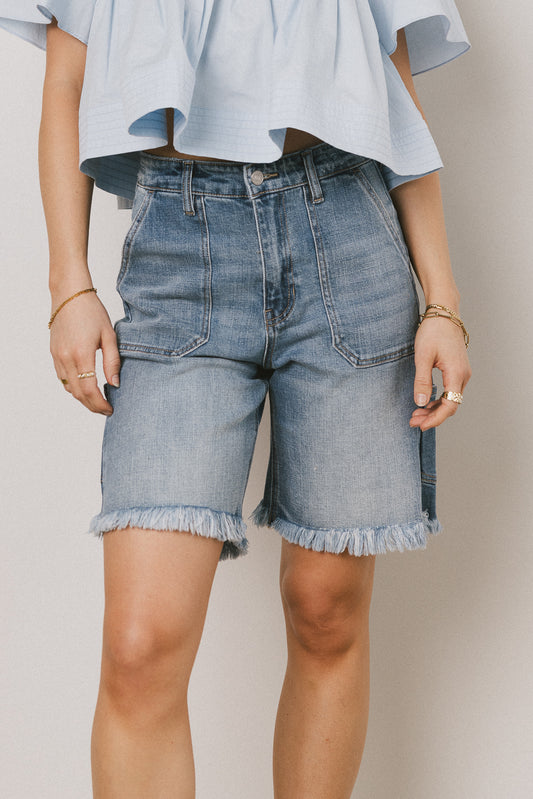 Emmy Frayed Bermuda Shorts
