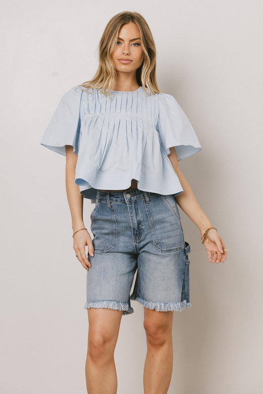 Emmy Frayed Bermuda Shorts