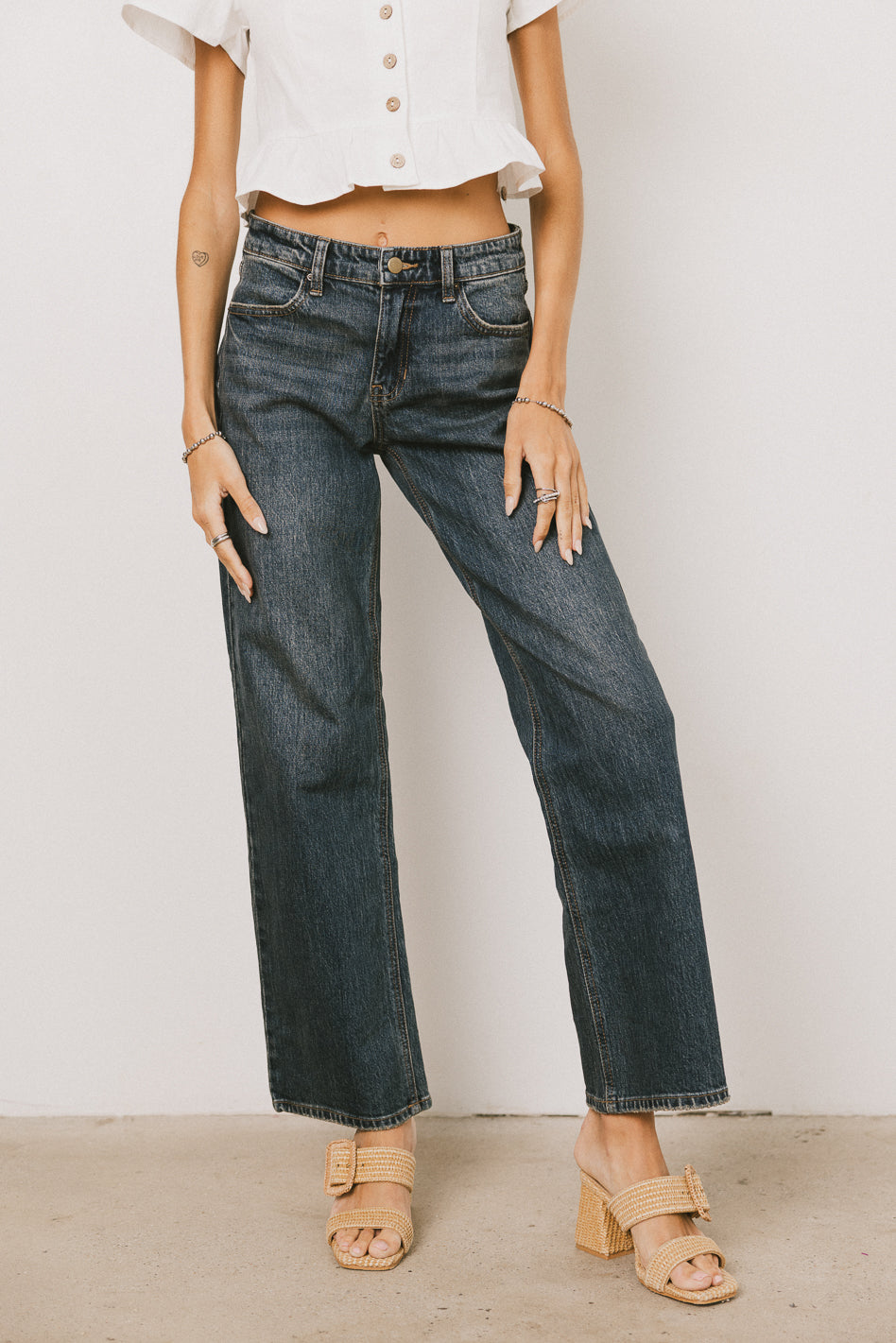 mid rise jeans
