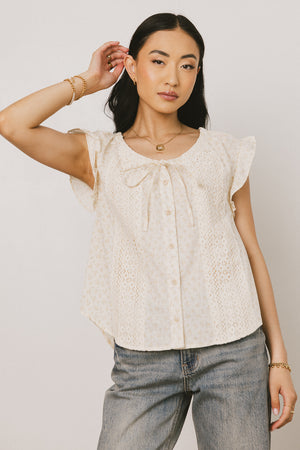 Rome Floral Blouse in Yellow