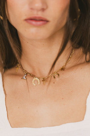 Jasper Charm Necklace