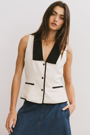 Linda Collared Vest