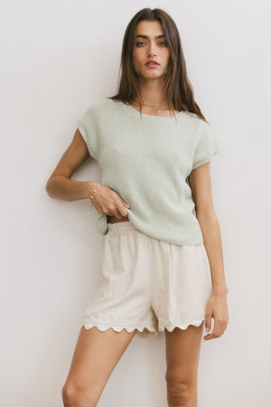 Amy Knit Top in Sage