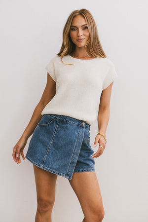 Rhia Denim Mini Skort